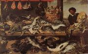 Frans Snyders Fish Stall USA oil painting reproduction